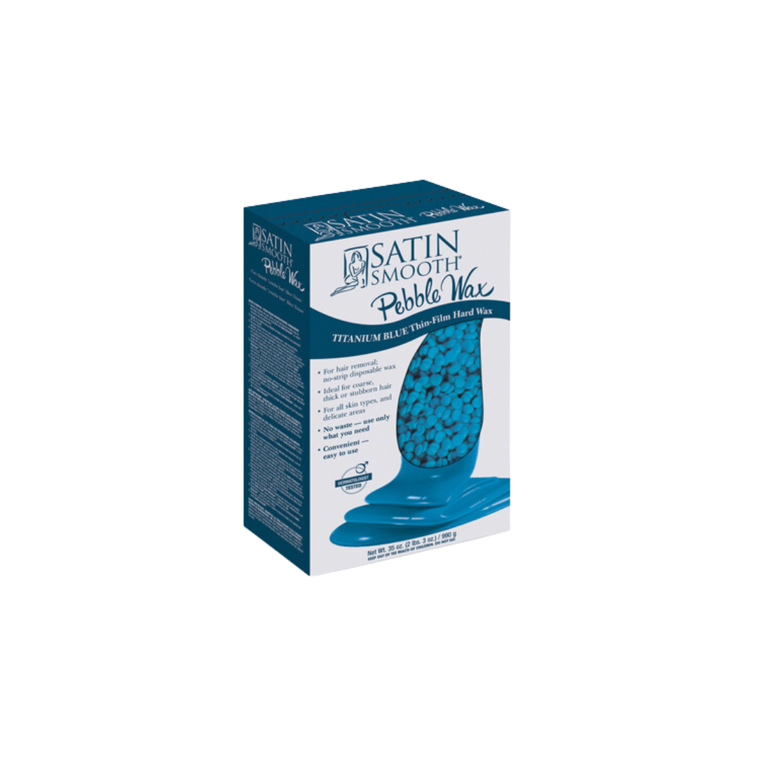 SATIN SMOOTH TITANIUM BLUE BEAD WAX